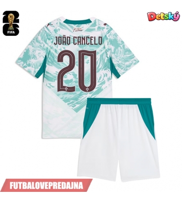 Lacne Dětský Futbalové dres Portugalsko Joao Cancelo #20 MS 2026 Krátky Rukáv - Preč (+ trenírky)